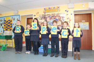 Children from P6 at Drumlins IPS.