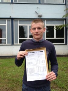 Paul Ward in Year 14 who achieved two A8 in double Award business and a grade A in ICT